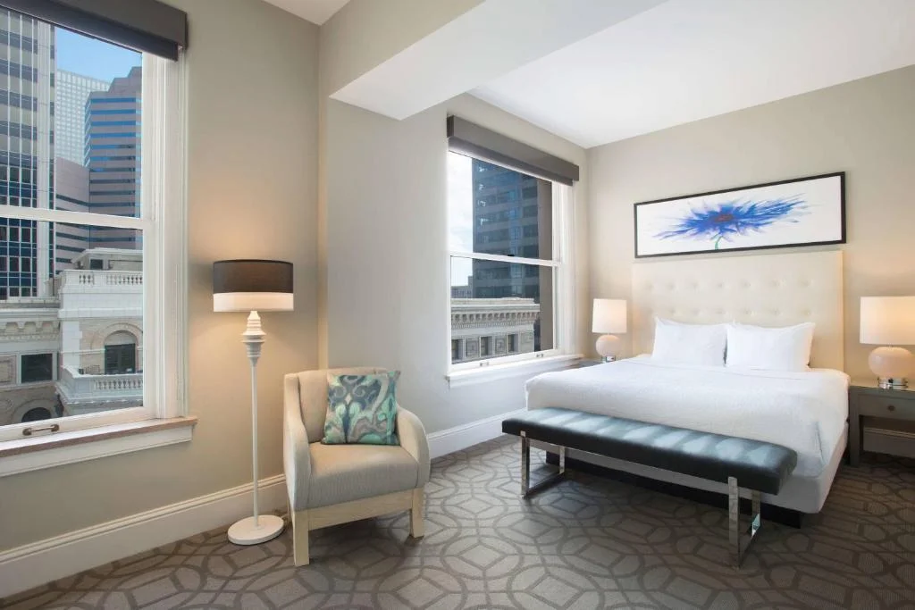 Large King Room with Fireplace, Magnolia Hotel Denver, a Tribute Portfolio Hotel